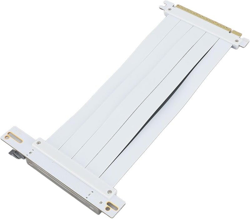 كابل رافع PCIe 4.0 X16 بطول 20 سم لبطاقات RTX4090 و RX8900، متوافق على نطاق واسع، بلون الأبيض من مادة ABS - Image 3